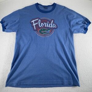 Florida Gators Team Edition Apparel Licensed Shirt Blue Large‎ Retro Vintage